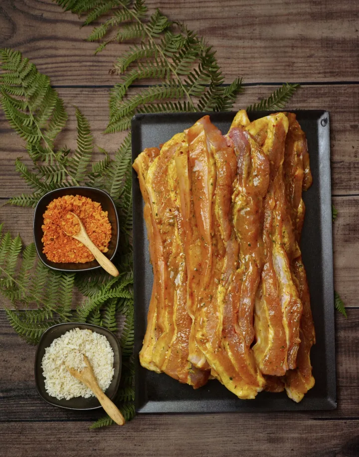 Poitrine marinée provençale ou indienne